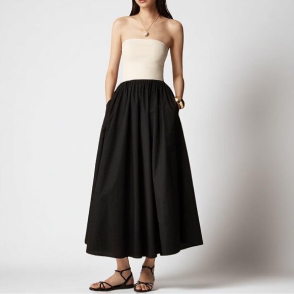 Dresses & Skirts - J Crew | Mixy Strapless Colorblock Maxi Dress